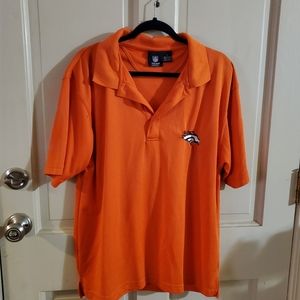 NFL DENVER Broncos Orange polo